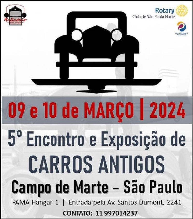 Encontro E Exposi O De Carros Antigos Campo De Marte S O Paulo Sp